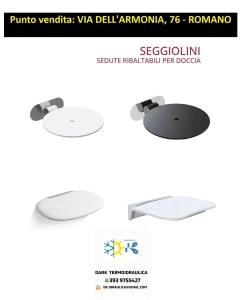 FORNITURA E MONTAGGIO SEDILI DOCCIA PER TERZA ETA'/DISABILI